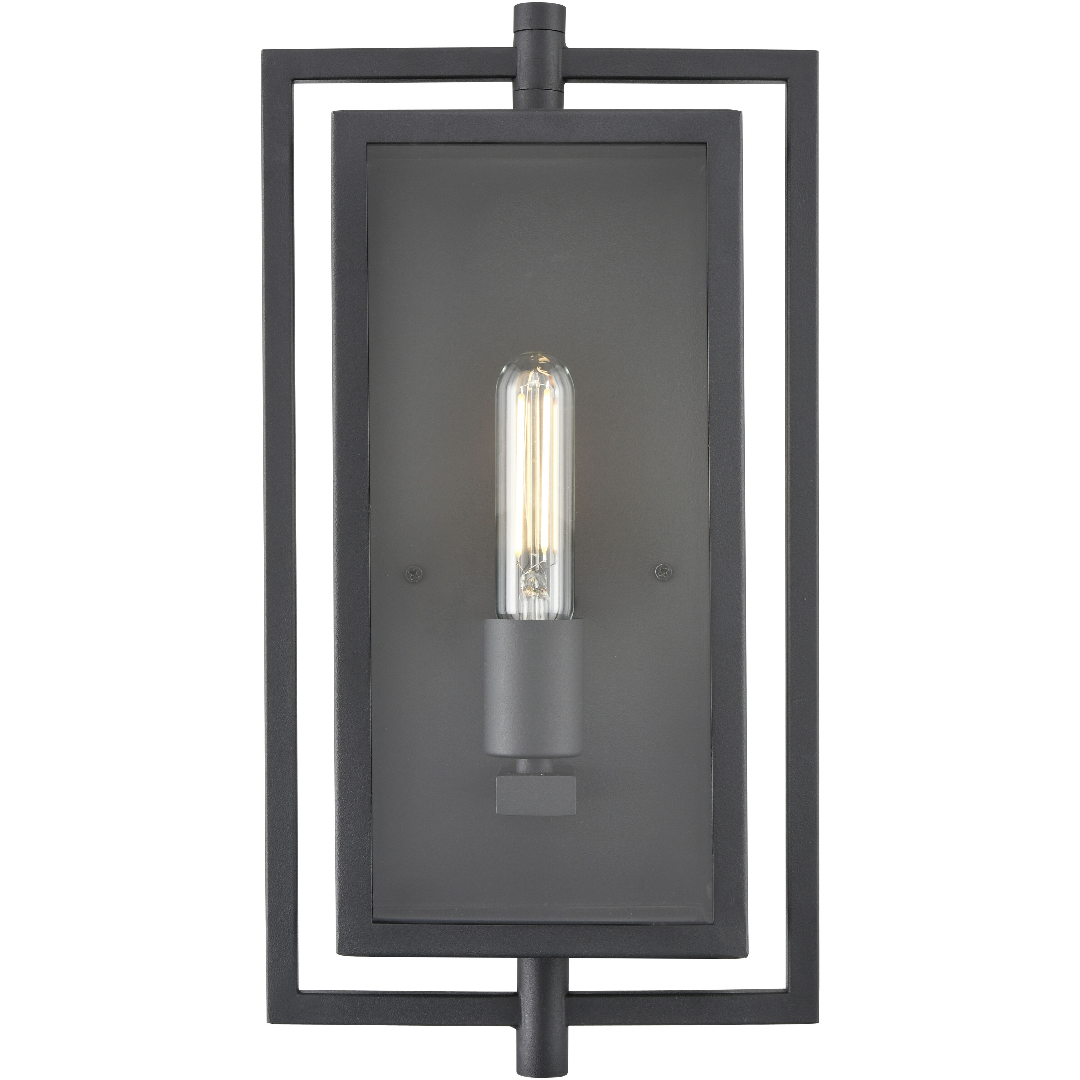 Rankin 1 Light 15.7 inch Textured Black Outdoor Wall Sconce